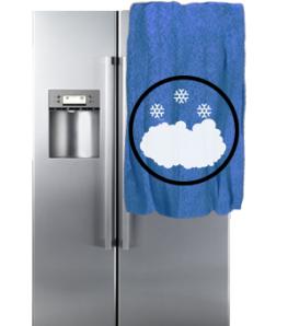 Холодильник Hitachi : намерзает снег, лед на стенке